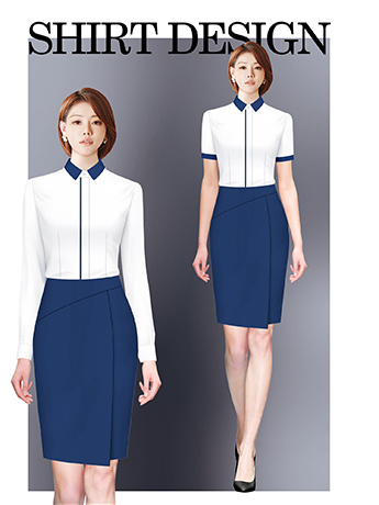 襯衫定制 時(shí)尚長(zhǎng)袖襯衫女士春秋季 白色時(shí)尚襯衫